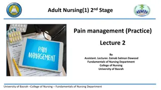 Pain Management in Nursing Practice