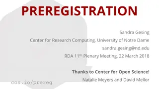 Importance of Preregistration in Research