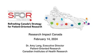 Enhancing Research Impact: Patient-Oriented Research and SPOR Strategy in Canada