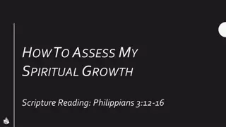 Assessing Spiritual Growth Through Biblical Markers