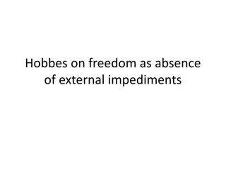 Hobbes's Concept of Freedom as Absence of External Impediments