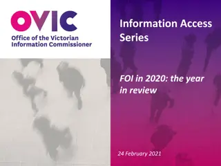 Insights into Information Access Series and FOI Activities in 2020