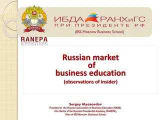 Insights into the Russian Business Education Market: Observations by Sergey Myasoedov