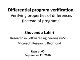 Differential Program Verification: Understanding Differences