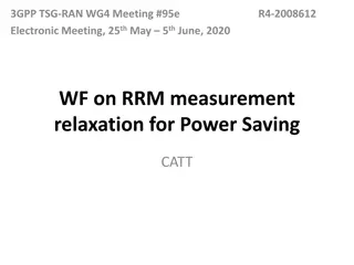 RRM Measurement Relaxation Methodologies for Power Saving in Cellular Networks