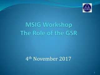 Role of the General Service Representative (GSR) in AA