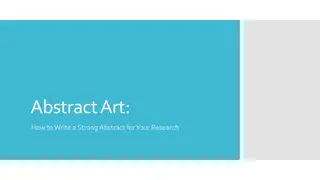 Crafting a Strong Abstract for Research Projects