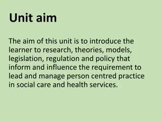 Introduction to Person-Centred Practice in Social Care and Health Services