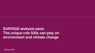 Unique Role of SAIs in Environmental and Climate Change | EUROSAI Analysis Pack