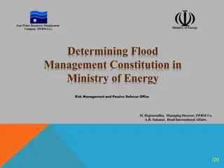 Flood Management Responsibilities in Iran by IWRM.Co and Ministry of Energy