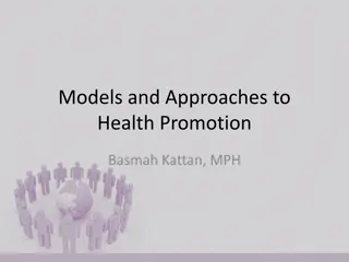 Approaches and Models to Health Promotion by Basmah Kattan, MPH