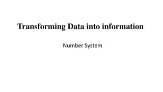 Number Systems in Computing