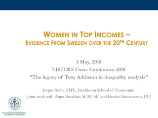Gender Dimensions in Top Income Literature: Evidence from Sweden and Beyond