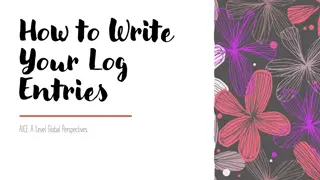 Mastering AICE A Level Global Perspectives Log Entries