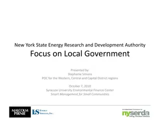NYSERDA Support for Local Governments: Energy Solutions & Assistance