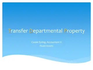 Electronic Transfer of Departmental Property (TDP) Guide