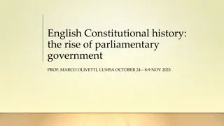 Rise of Parliamentary Government in English Constitutional History