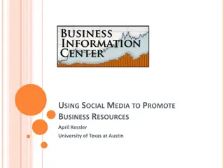 Promoting Business Resources Through Social Media
