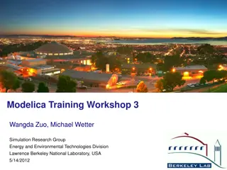 Modelica Training Workshop Exercises and Guides