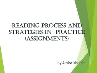Strategies in Practice: Reading Process and Homework Assignments by Amira Khelkhal