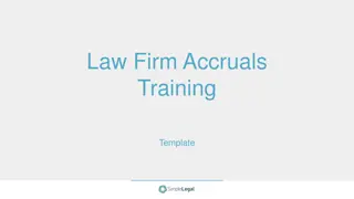 Law Firm Accruals Training Guide for Accurate Reporting