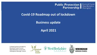 Covid-19 Roadmap Out of Lockdown Business Update April 2021