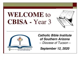 CBISA Year 3 Schedule and Bible Study Sessions