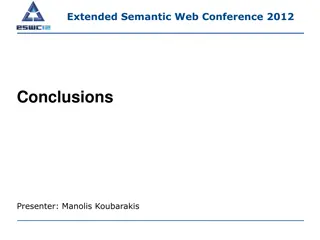 Conclusions of Extended Semantic Web Conference 2012 by Manolis Koubarakis