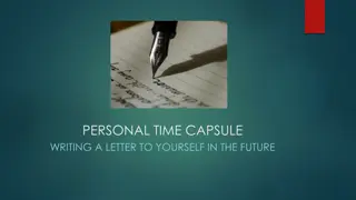 Writing a Personal Time Capsule Letter to Your Future Self