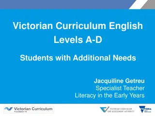 Supporting Students with Additional Needs in Victorian Curriculum
