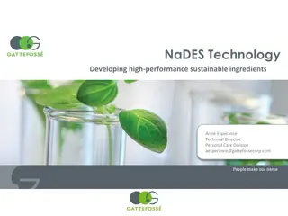 Innovative NaDES Technology for Sustainable Ingredients by Arnie Esperance