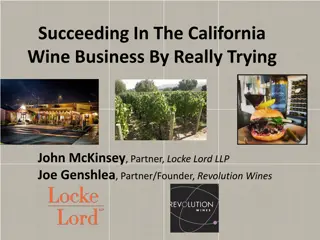Challenges and Strategies in the California Wine Business