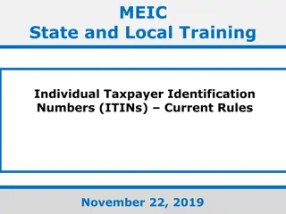 ITINs and Tax Law Changes: Current Rules