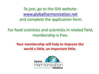 Global Harmonization Initiative: Membership Application and Resources