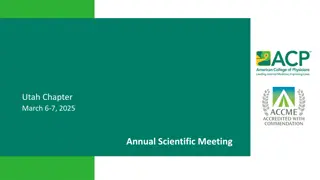 Utah Chapter Annual Scientific Meeting 2025