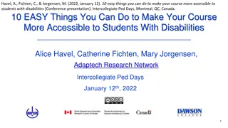 10 Easy Ways to Enhance Course Accessibility for Students with Disabilities
