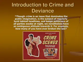 Crime and Deviance in Society