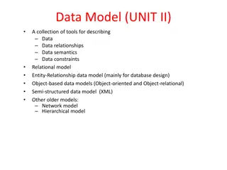 Data Models and Relational Databases