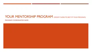 Mentorship Program Coordination and Tips for Success