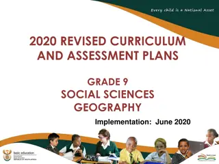 Implementing Revised Curriculum for Grade 9 Geography in 2020