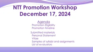 Academic Promotion Process and Eligibility Guidelines