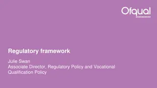 Regulatory Framework for Vocational Qualifications