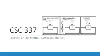Relational Databases and SQL