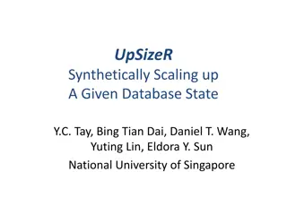 Synthetically Scaling Up Databases for Various Applications
