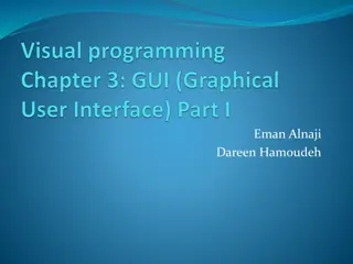 Visual Programming Elements in Object-Oriented Concept