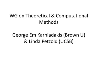 Cutting-Edge Research and Leadership Opportunities in Theoretical and Computational Methods