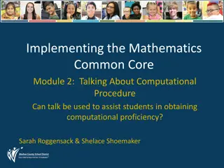 Enhancing Mathematics Learning Through Productive Talk on Computational Procedures