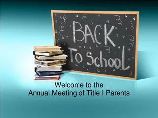 Title I Schools: Parental Engagement and Rights