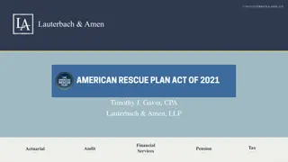 American Rescue Plan Act Funding Distribution