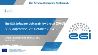The Role of EGI Software Vulnerability Group